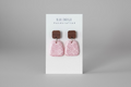 Pink with Scalloped Pattern Dangles