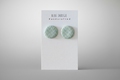 Mint Green Chevron Studs