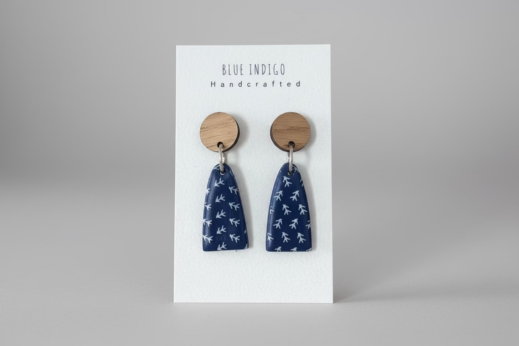 Navy with Arrow Pattern Dangles