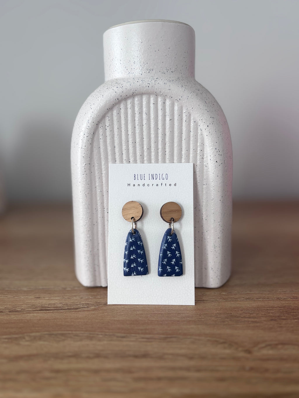 Navy with Arrow Pattern Dangles
